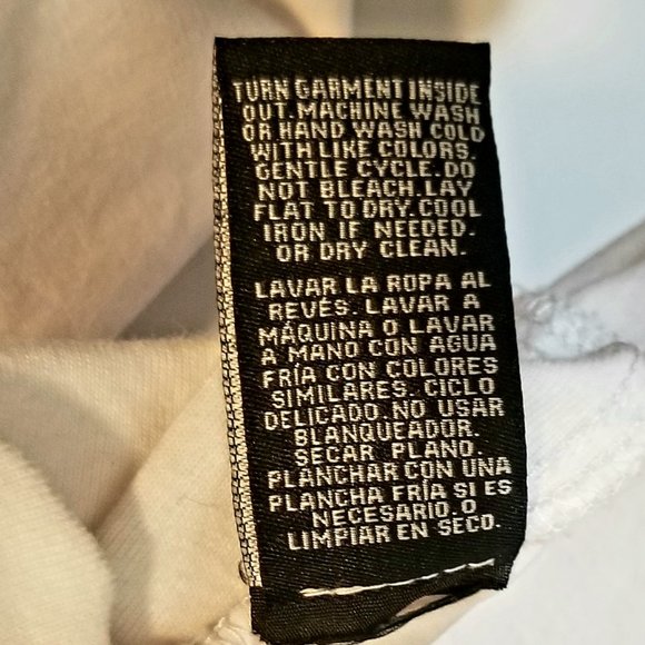 ZAK & RACHEL WHITE BLOUSE BUTTON DOWN LARGE - Picture 5 of 5